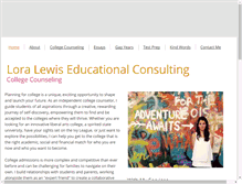 Tablet Screenshot of loralewisconsulting.com